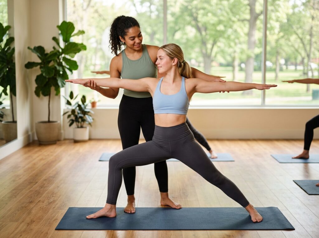 girl helping girl yoga pose 202607061253